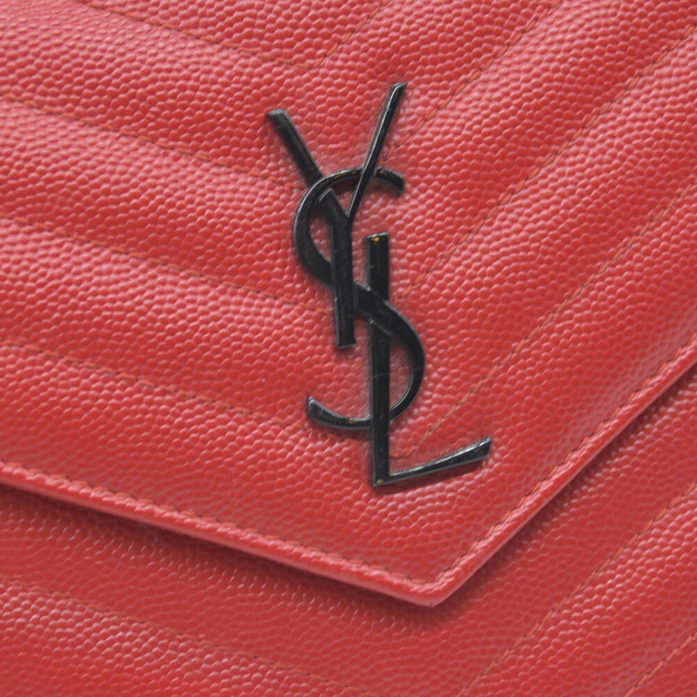 Saint Laurent Grain De Poudre Matelasse Chevron Monogram - Picture 8 of 15